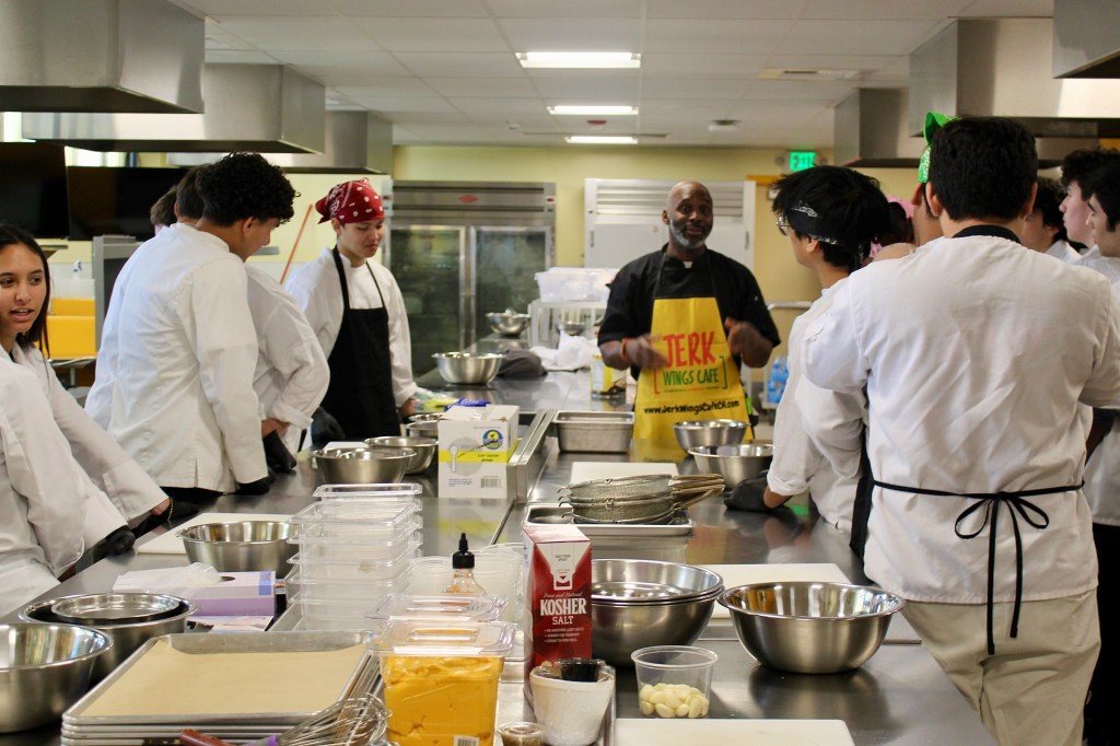 Chef Kenyatta teaches GHC culinary students jerk-style&nbsp;cooking